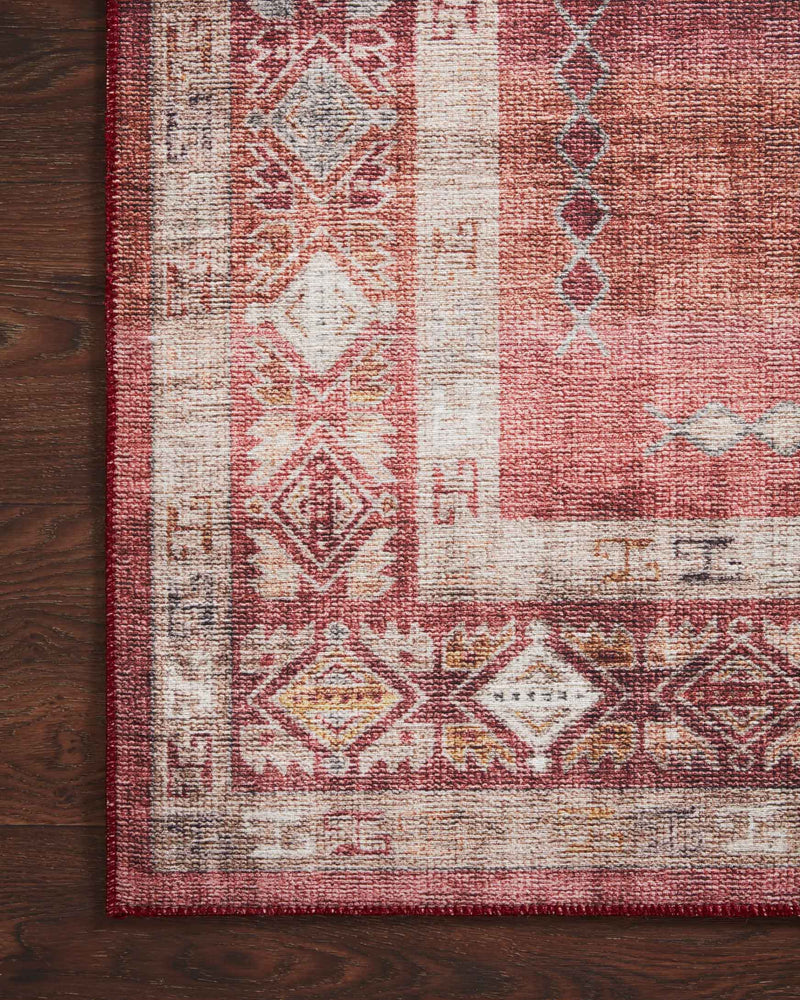 Loloi II Heidi Collection - Traditional Power Loomed Rug in Sunset & Natural (HEI-03)