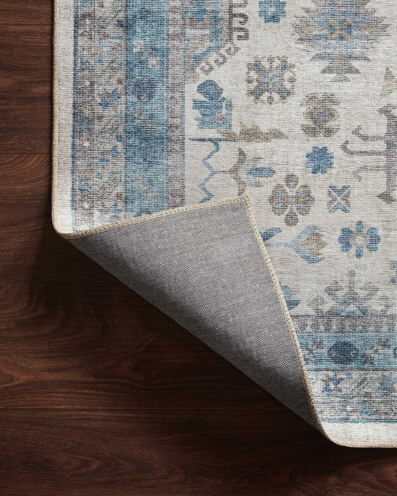 Loloi II Heidi Collection - Traditional Power Loomed Rug in Ivory & Ocean (HEI-04)