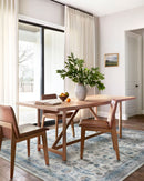 Loloi II Heidi Collection - Traditional Power Loomed Rug in Ivory & Ocean (HEI-04)