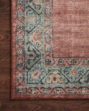 Loloi II Heidi Collection - Traditional Power Loomed Rug in Spice & Aqua (HEI-05)