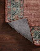 Loloi II Heidi Collection - Traditional Power Loomed Rug in Spice & Aqua (HEI-05)