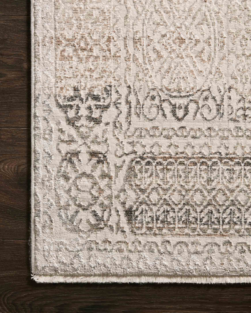 Loloi Homage Collection - Transitional Power Loomed Rug in Ivory & Silver (HOM-05)