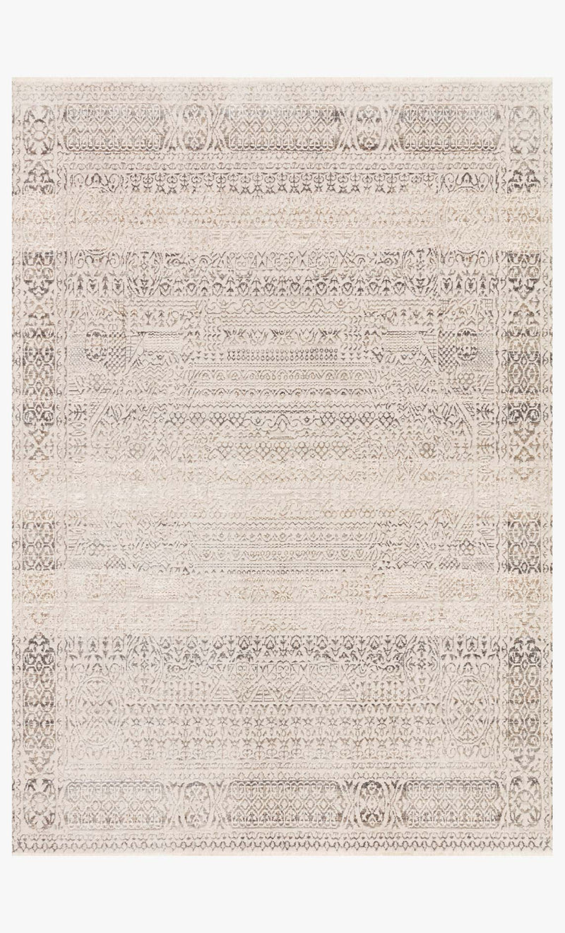 Loloi Homage Collection - Transitional Power Loomed Rug in Ivory & Silver (HOM-05)