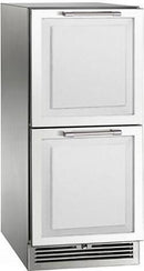 Perlick 15-Inch Signature Series Outdoor Built-In Counter Depth Drawer Refrigerator with 2.8 cu. ft. Capacity in Stainless Steel (HP15RM-4-6)