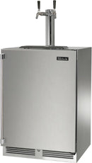 Perlick 24" Signature Series Marine Beer Dispenser with 5.2 cu. ft. Capacity Dual Tap in Stainless Steel  (HP24TM-4-1-2)