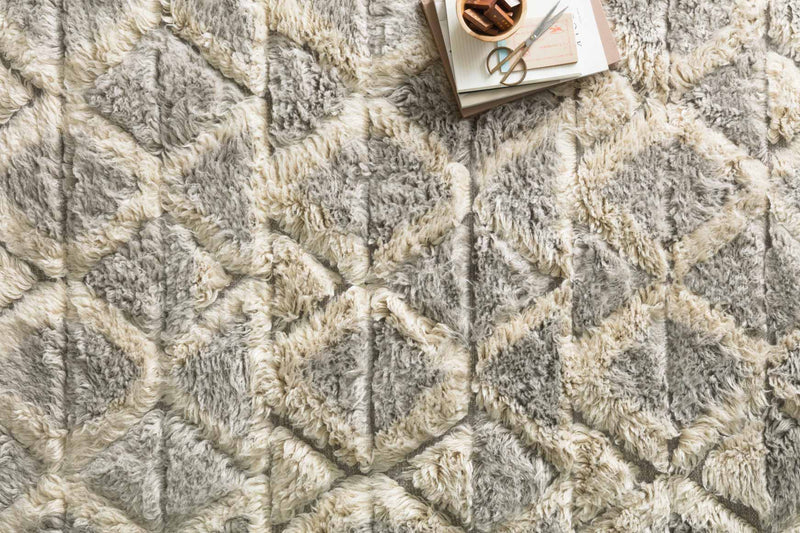Loloi Hygge Collection - Contemporary Hand Loomed Rug in Smoke & Taupe (YG-02)
