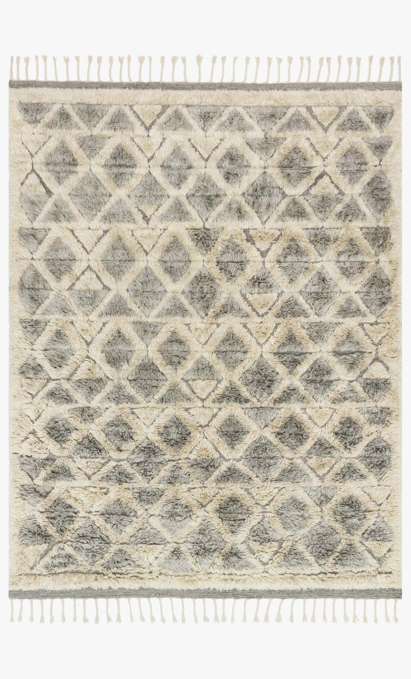 Loloi Hygge Collection - Contemporary Hand Loomed Rug in Smoke & Taupe (YG-02)
