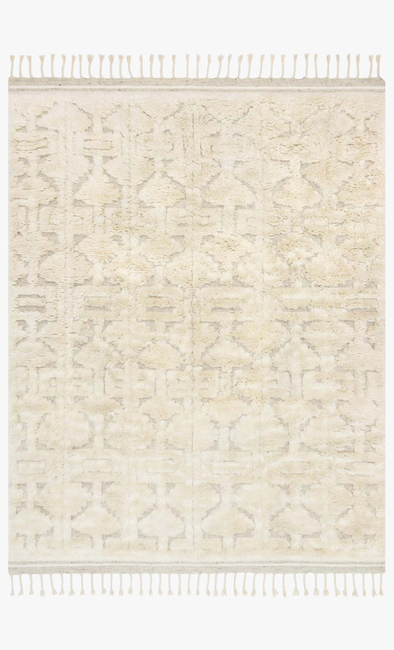 Loloi Hygge Collection - Contemporary Hand Loomed Rug in Oatmeal & Ivory (YG-03)