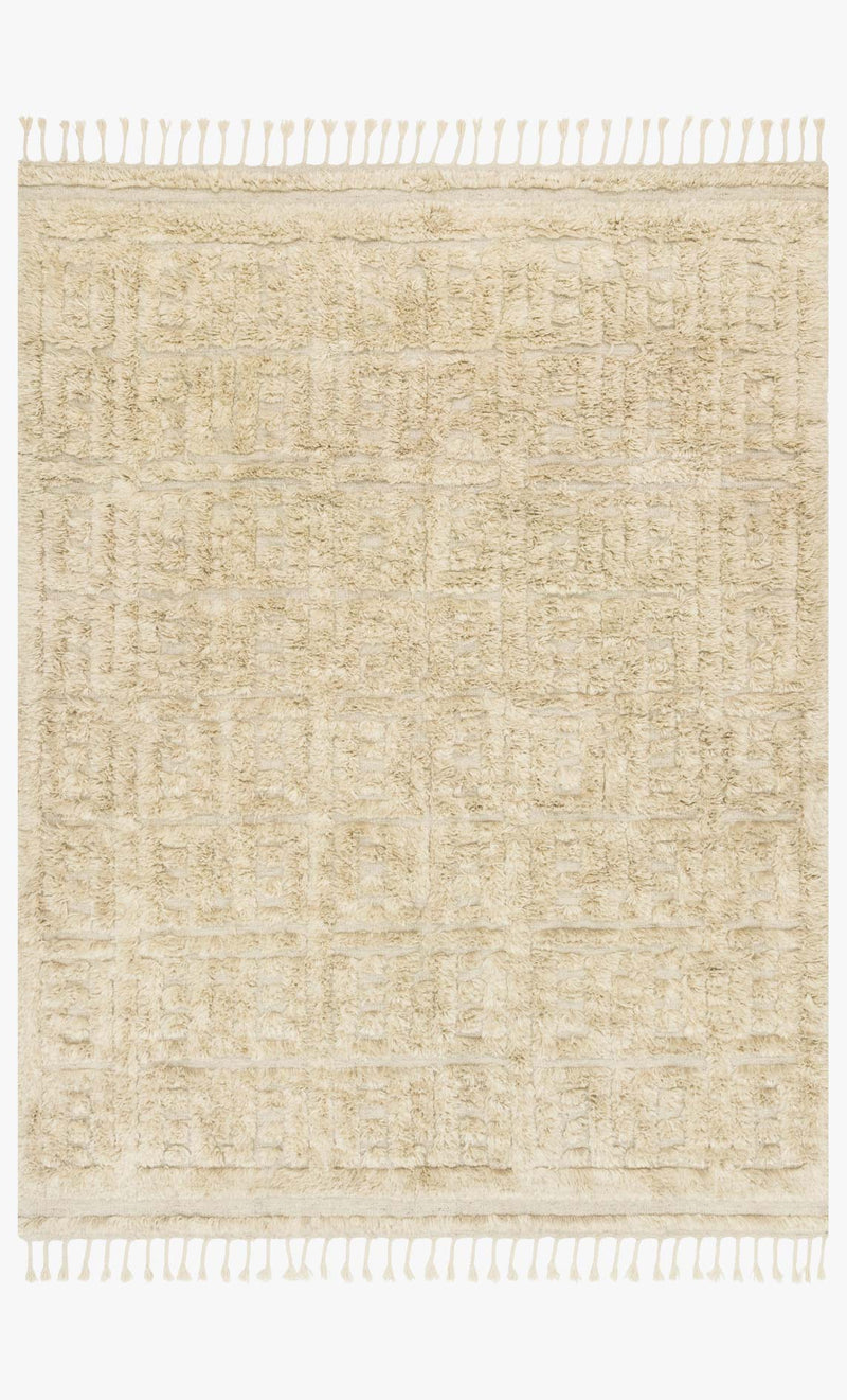 Loloi Hygge Collection - Contemporary Hand Loomed Rug in Oatmeal & Sand (YG-04)