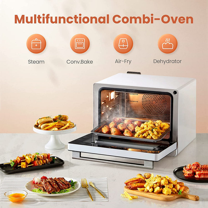 FOTILE 18-Inch ChefCubii 4-in-1 Countertop Convection Steam Oven, Air Fryer, Food Dehydrator, and Steam Self-clean (HYZK26-E1)