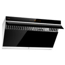 Fotile Slant Vent Series 36-Inch 1000 CFM Under Cabinet or Wall Mount Range Hood with 2 LED lights, and Touchscreen in Onyx Black Tempered Glass (JQG9006)