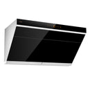 Fotile Slant Vent Series 36-Inch 1000 CFM Under Cabinet or Wall Mount Range Hood with 2 LED lights, and Touchscreen in Onyx Black Tempered Glass (JQG9006)
