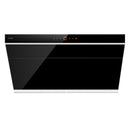 Fotile Slant Vent Series 36-Inch 1000 CFM Under Cabinet or Wall Mount Range Hood with 2 LED lights, and Touchscreen in Onyx Black Tempered Glass (JQG9006)