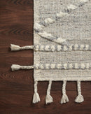Loloi Iman Collection - Contemporary Hand Knotted Rug in Ivory & Lt. Grey (IMA-03)