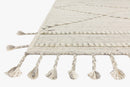 Loloi Iman Collection - Contemporary Hand Knotted Rug in Ivory & Lt. Grey (IMA-03)