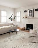 Loloi Iman Collection - Contemporary Hand Knotted Rug in Ivory & Lt. Grey (IMA-03)