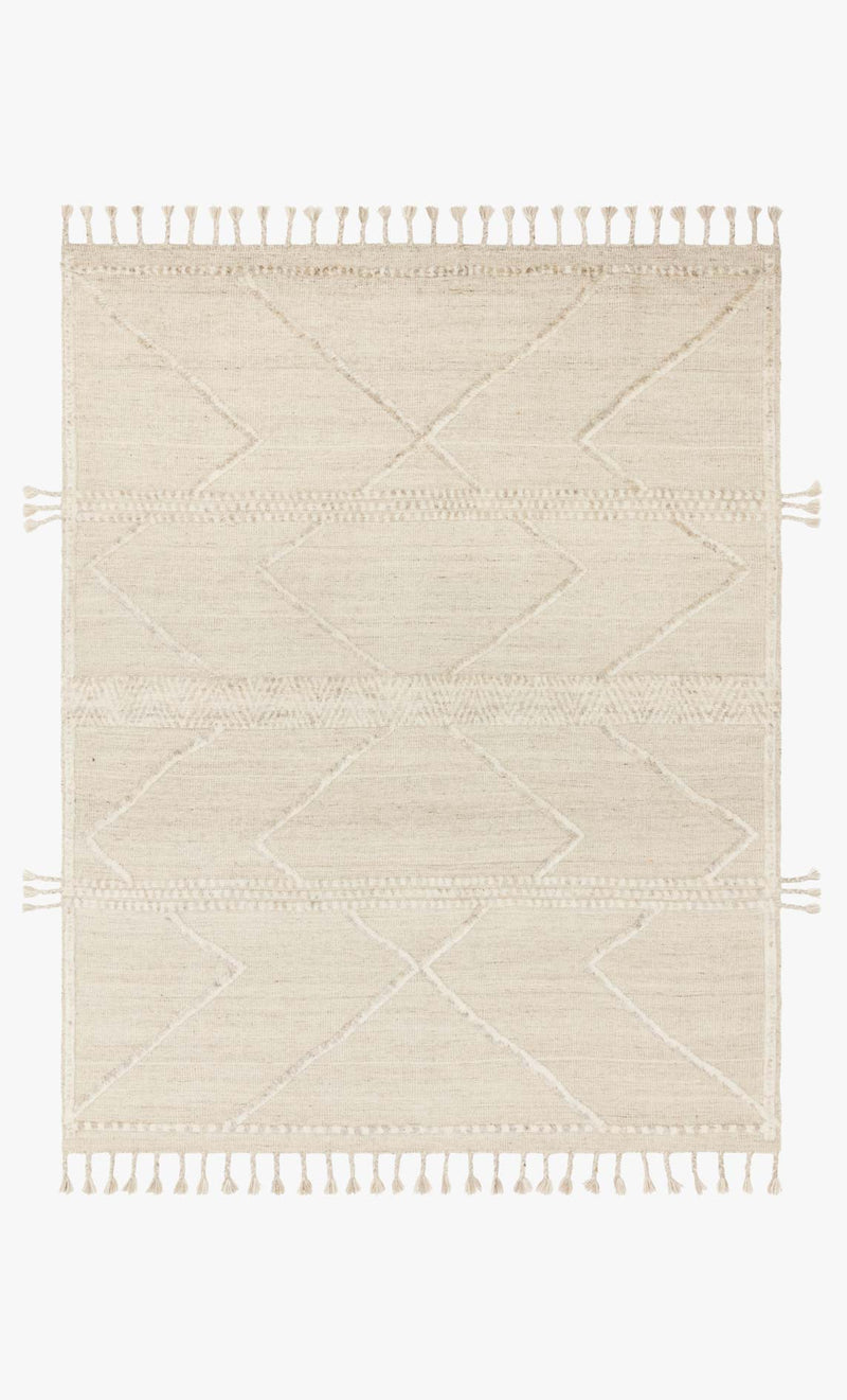 Loloi Iman Collection - Contemporary Hand Knotted Rug in Beige & Ivory (IMA-05)