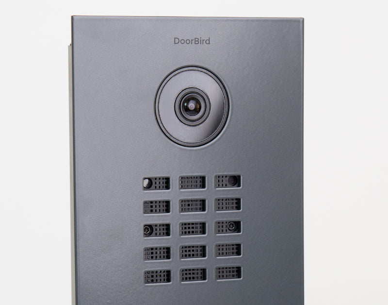DoorBird D2101V IP Video Door Station, 1 Call Button in Anthracite Grey, RAL 7016