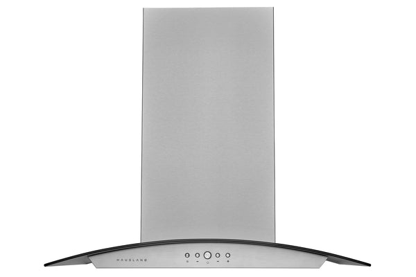 Hauslane 36-Inch Island Range Hood with Tempered Glass in Stainless Steel (IS-200SS-36)
