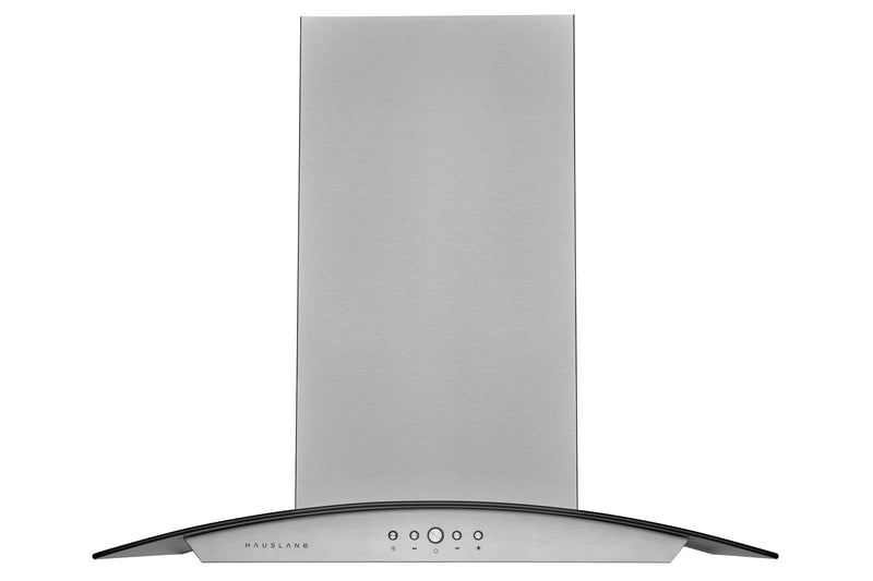Hauslane 36-Inch Island Range Hood with Tempered Glass in Stainless Steel (IS-200SS-36)