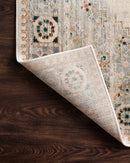 Loloi II Isadora Collection - Transitional Power Loomed Rug in Oatmeal & Silver (ISA-01)