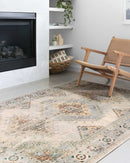 Loloi II Isadora Collection - Transitional Power Loomed Rug in Oatmeal & Silver (ISA-01)