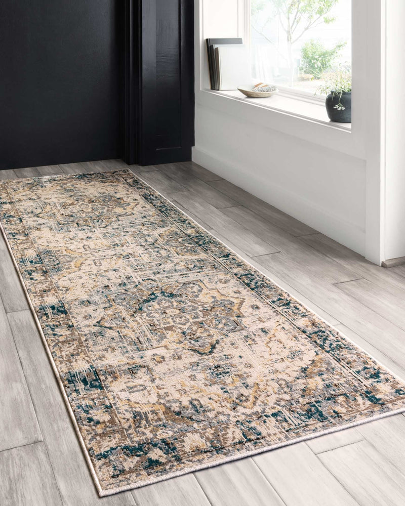 Loloi II Isadora Collection - Transitional Power Loomed Rug in Oatmeal & Bark (ISA-02)