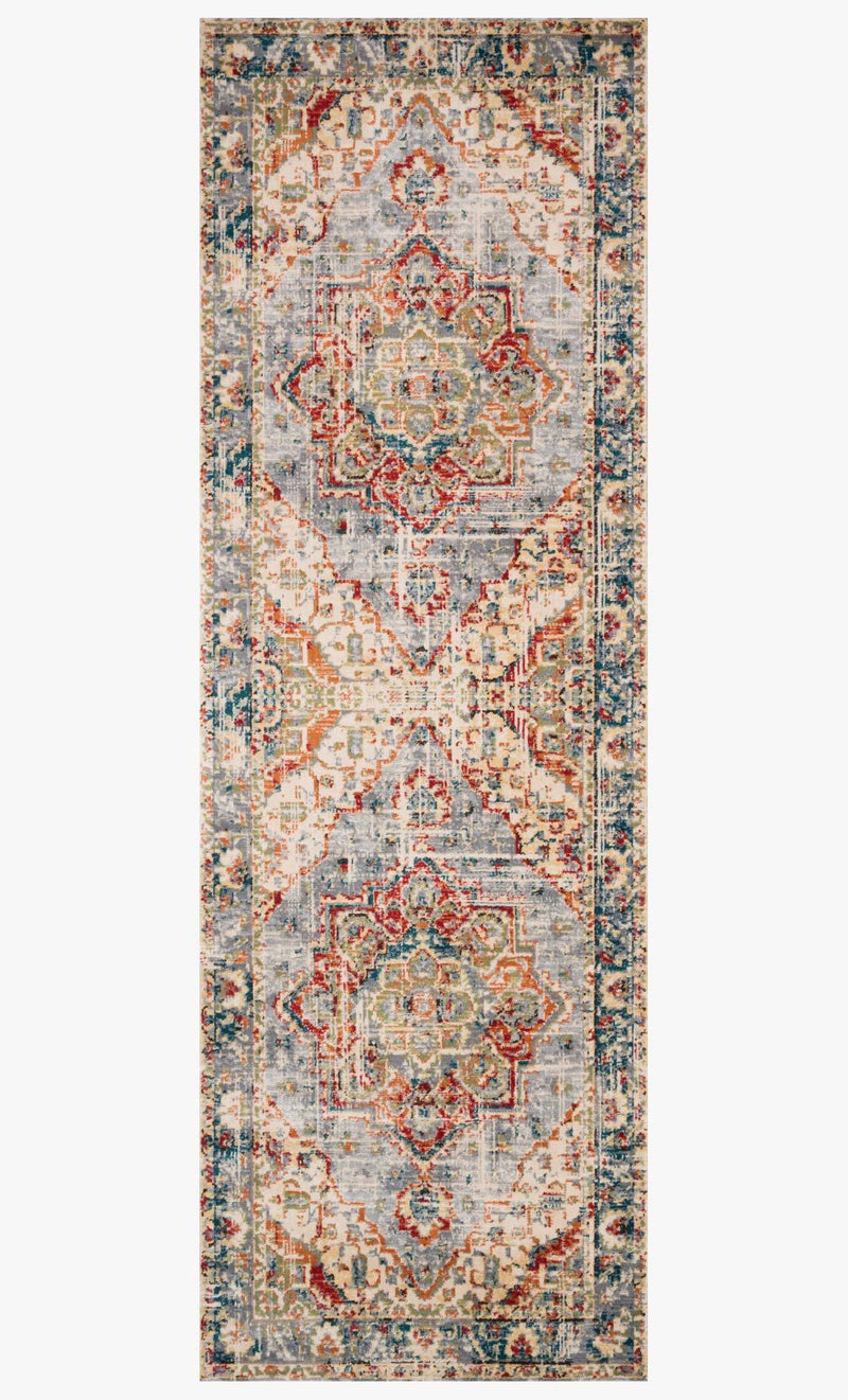 Loloi II Isadora Collection - Transitional Power Loomed Rug in Oatmeal & Multi (ISA-02)