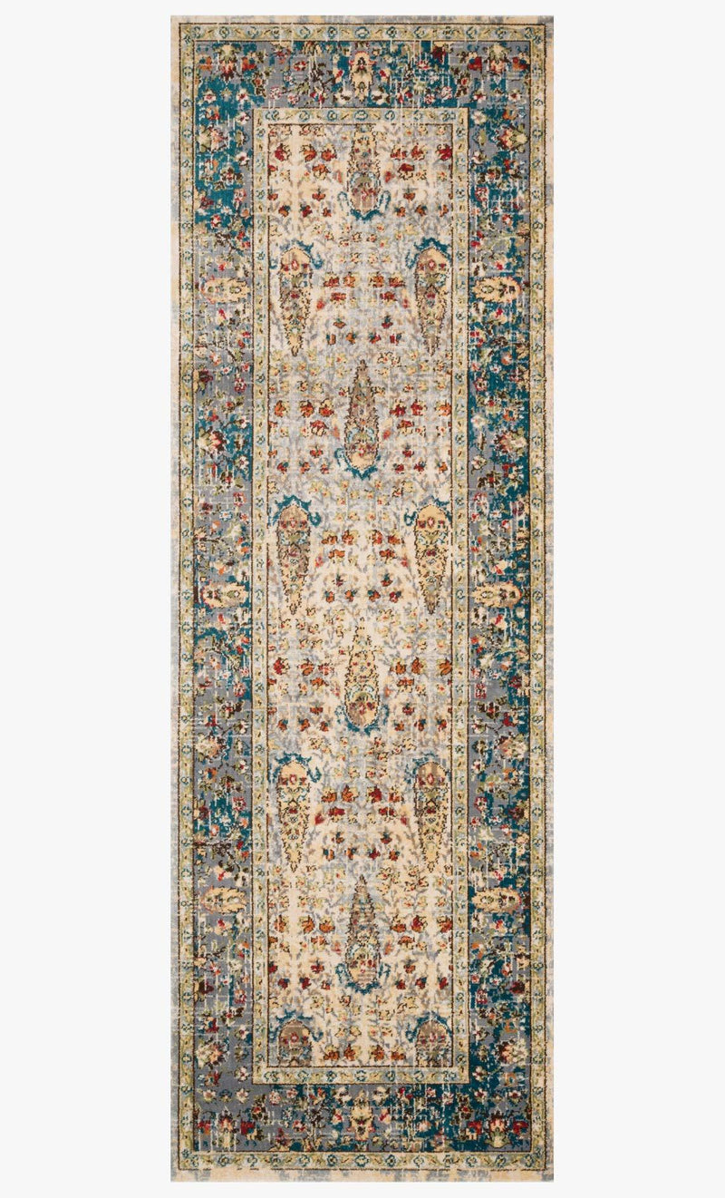 Loloi II Isadora Collection - Transitional Power Loomed Rug in Sand & Steel (ISA-03)