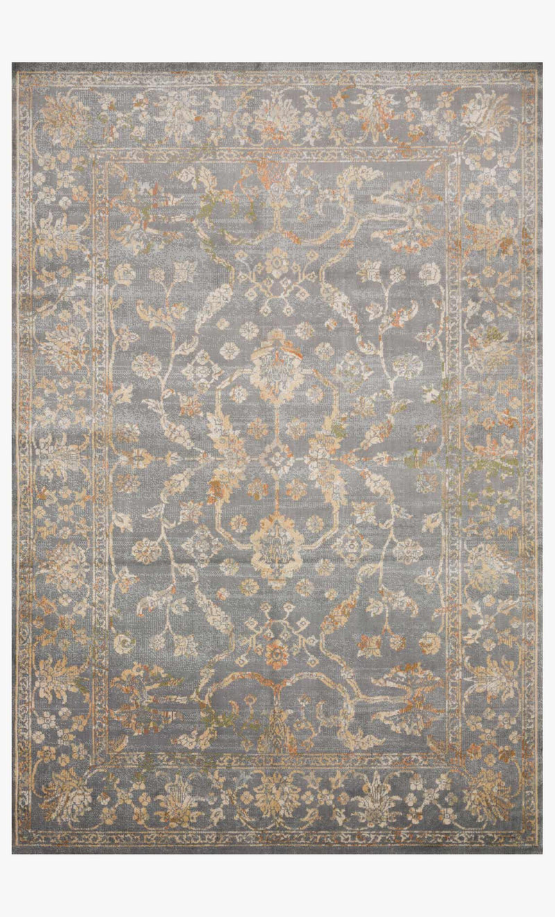 Loloi II Isadora Collection - Transitional Power Loomed Rug in Silver & Silver (ISA-05)