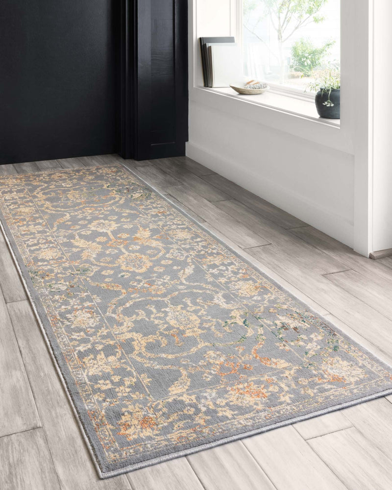 Loloi II Isadora Collection - Transitional Power Loomed Rug in Silver & Silver (ISA-05)