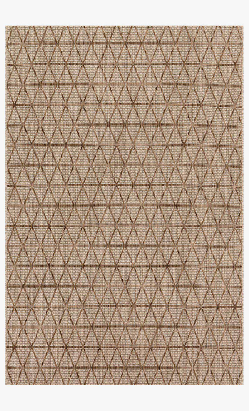 Loloi Isle Collection - Indoor/Outdoor Power Loomed Rug in Beige & Mocha (IE-04)