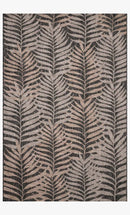 Loloi Isle Collection - Indoor/Outdoor Power Loomed Rug in Natural & Black (IE-08)
