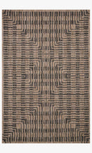 Loloi Isle Collection - Indoor/Outdoor Power Loomed Rug in Brown & Black (IE-09)