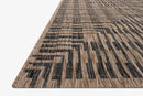 Loloi Isle Collection - Indoor/Outdoor Power Loomed Rug in Brown & Black (IE-09)