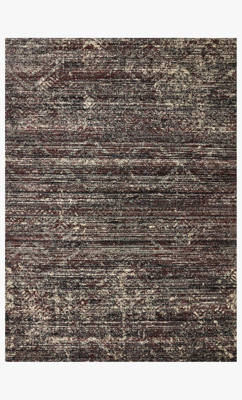 Loloi Jasmine Collection - Contemporary Power Loomed Rug in Midnight & Bordeaux (JAS-04)