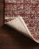 Loloi Jasmine Collection - Contemporary Power Loomed Rug in Sky & Bordeaux (JAS-05)