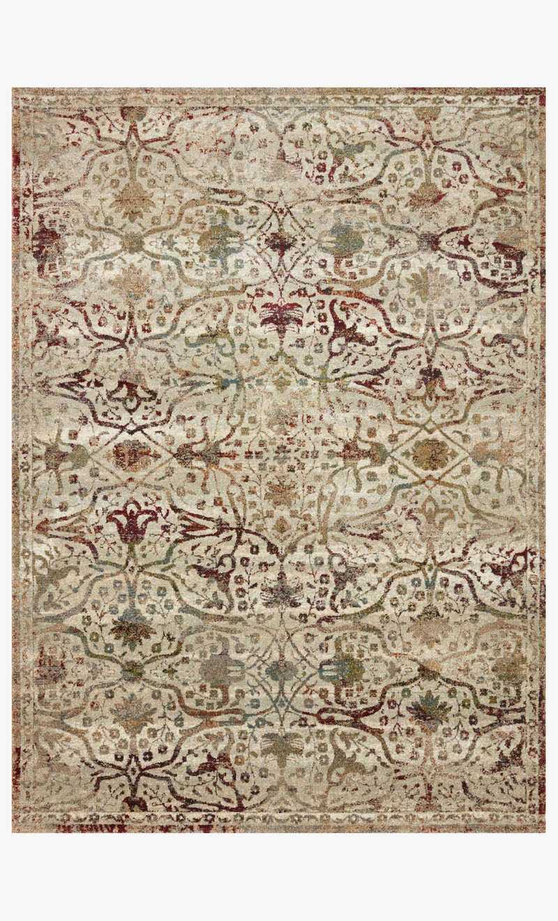 Loloi Jasmine Collection - Contemporary Power Loomed Rug in Silver & Multi (JAS-07)