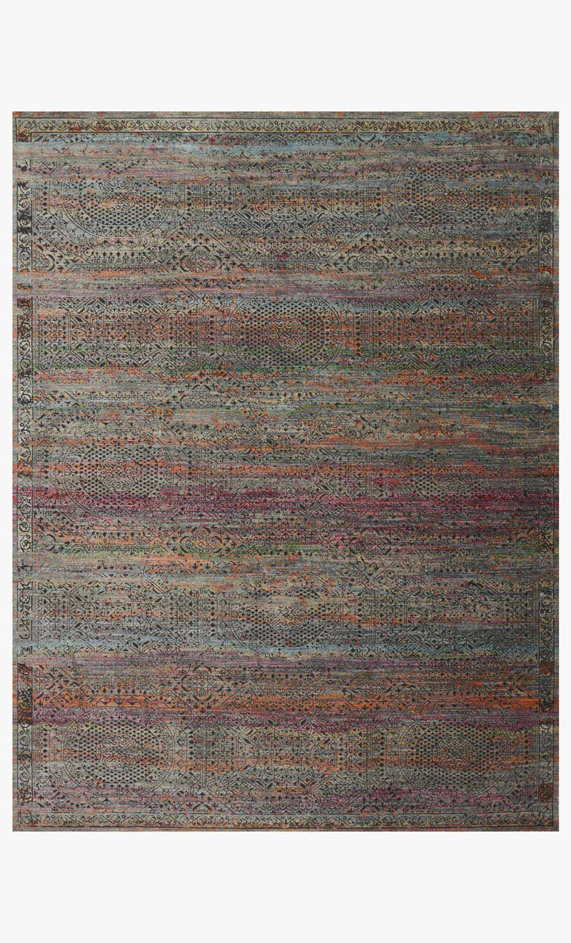 Loloi Javari Collection - Contemporary Power Loomed Rug in Charcoal & Sunset (JV-02)
