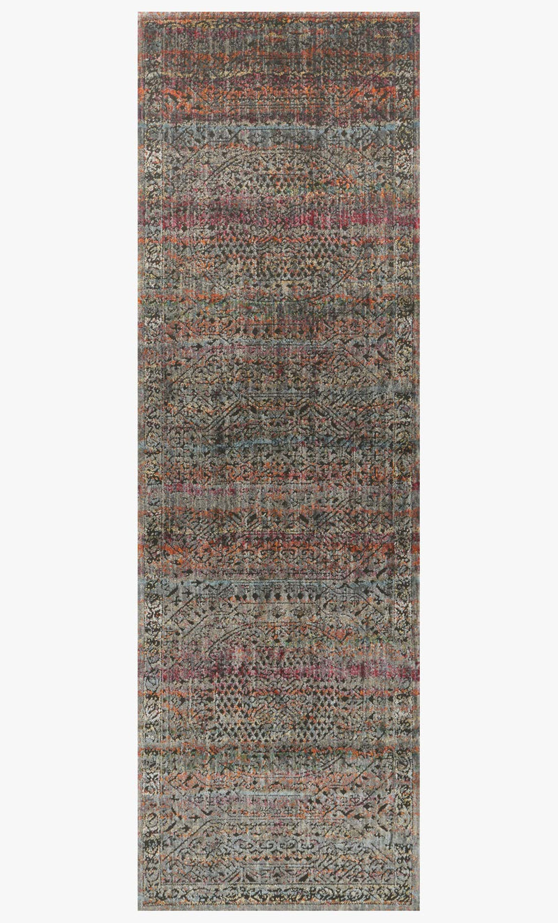 Loloi Javari Collection - Contemporary Power Loomed Rug in Charcoal & Sunset (JV-02)