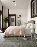 Loloi Javari Collection - Contemporary Power Loomed Rug in Ivory & Sea (JV-05)