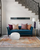 Loloi Javari Collection - Contemporary Power Loomed Rug in Berry & Sunrise (JV-08)