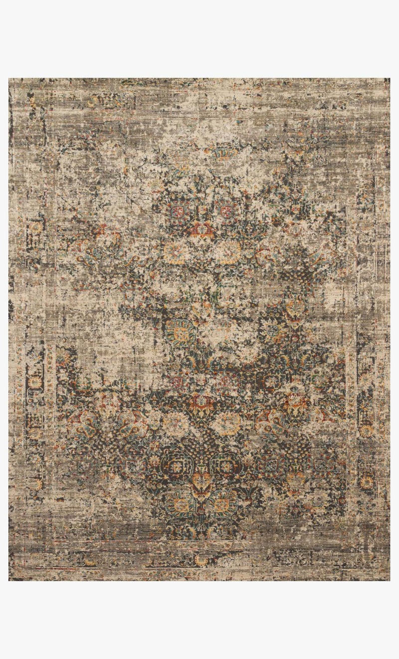 Loloi Javari Collection - Contemporary Power Loomed Rug in Grey & Multi (JV-08)