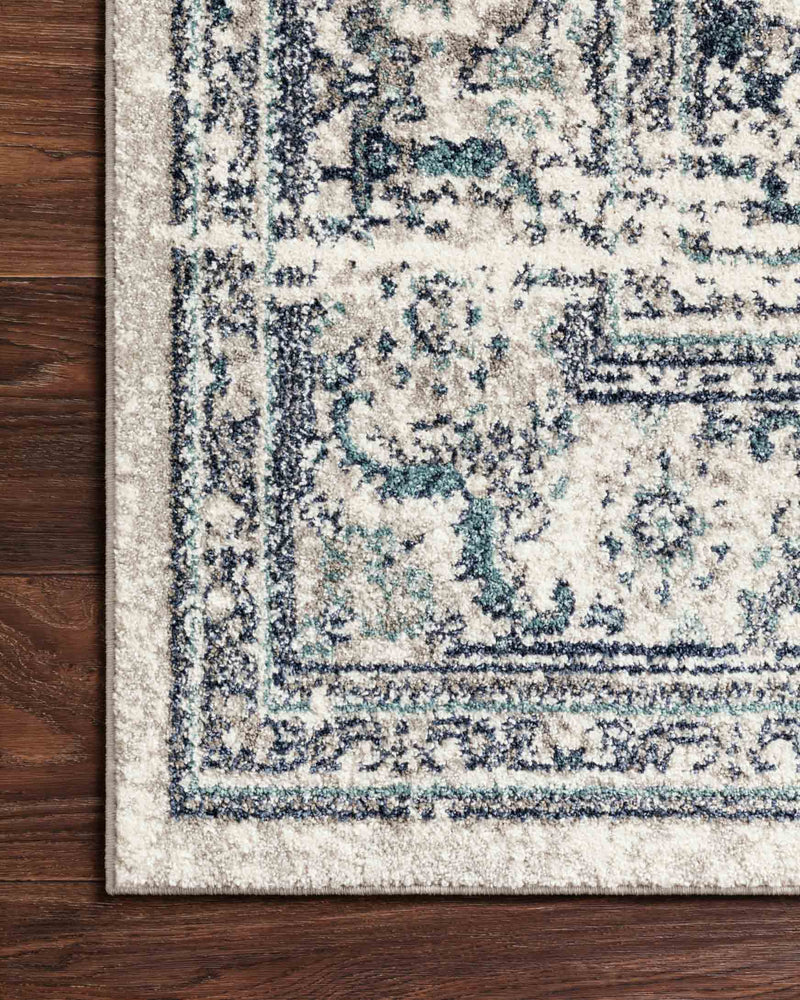 Loloi Joaquin Collection - Traditional Power Loomed Rug in Lt. Green & Blue (JOA-01)
