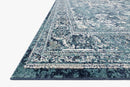 Loloi Joaquin Collection - Traditional Power Loomed Rug in Ocean & Ivory (JOA-01)