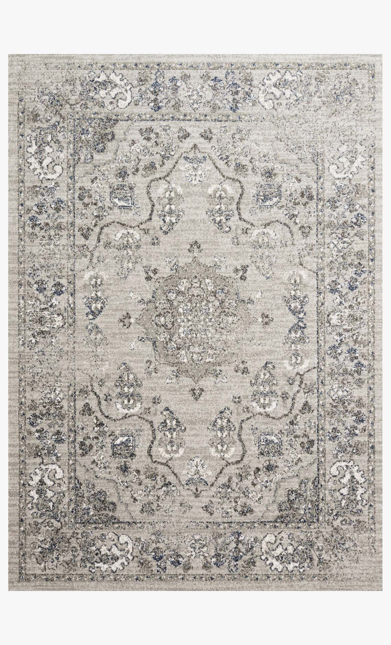 Loloi Joaquin Collection - Traditional Power Loomed Rug in Dove & Grey (JOA-02)