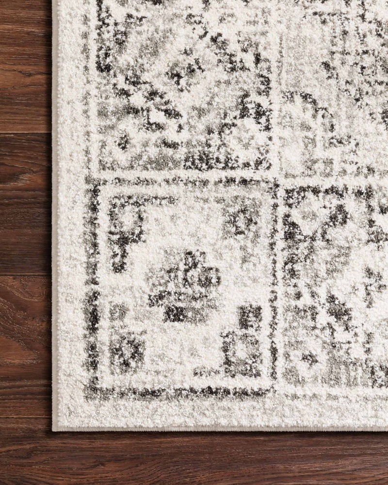 Loloi Joaquin Collection - Traditional Power Loomed Rug in Ivory & Charcoal (JOA-03)
