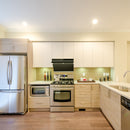 Fotile Slant Vent Series 30-Inch 1000 CFM Under Cabinet Range or Wall Mount Range Hood with 2 LED lights, Motion, and Touch Activation in Onyx Black Tempered Glass (JQG7505)