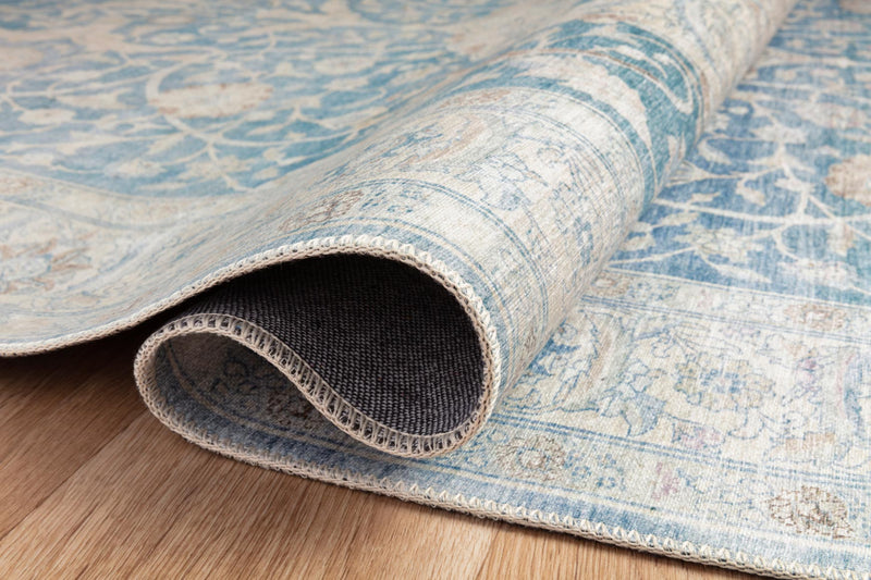 Chris Loves Julia x Loloi - Jules Collection - Traditional Power Loomed Rug in Antique & Sky (JUL-03)