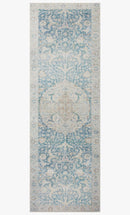 Chris Loves Julia x Loloi - Jules Collection - Traditional Power Loomed Rug in Antique & Sky (JUL-03)